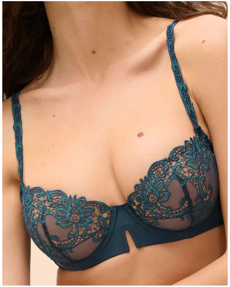 Soutien-gorge corbeille Simone Pérèle Saga (Bleu prestige)