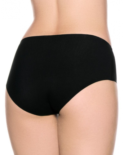 Culotte invisible coton stretch Louisa Bracq Victoria (Noir)