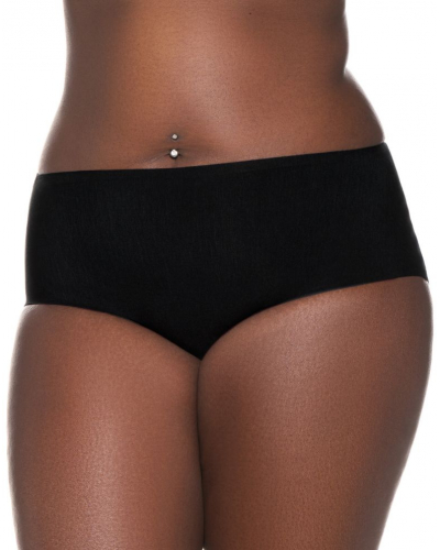 Seamless cotton stretch brief Louisa Bracq Victoria (Black)