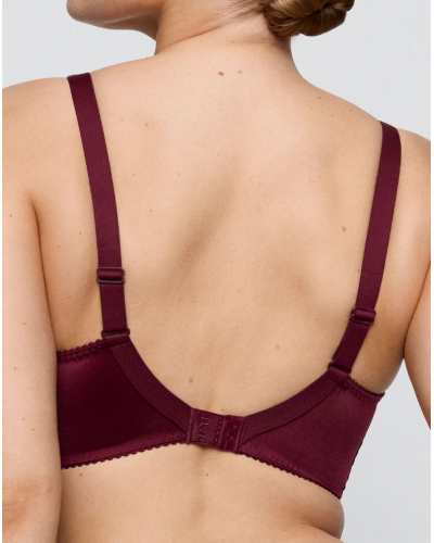 Half padded plunge bra Prima Donna Salerno (Evening Red)