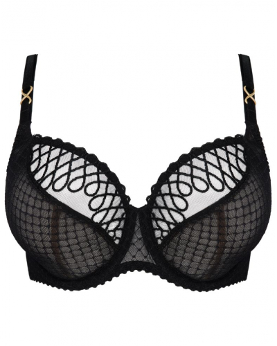 Tulip seam balcony bra Prima Donna Jokko (Black)