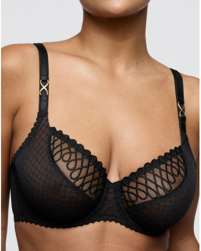 Soutien-gorge balconnet coupe tulipe Prima Donna Jokko (Noir)