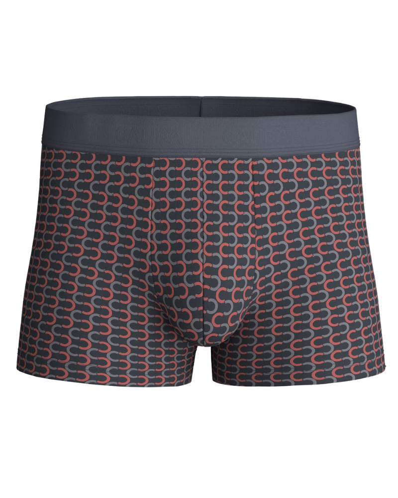 Boxer en Coton Calida Grafic Cotton (Anthracite)