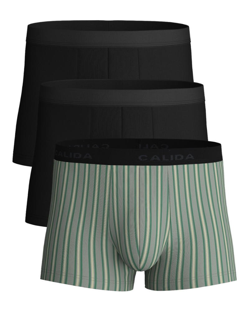 Cotton boxer Calida Natural Benefit Agave Green (Pack of 3)