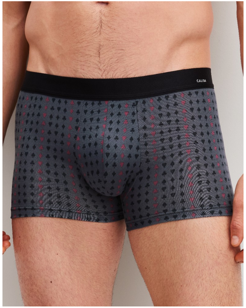 Boxer Calida Cotton Code Design (Anthrazit)