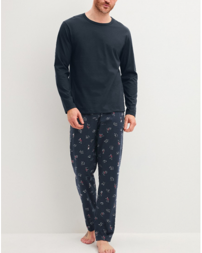 Pyjama 100% coton Calida Family & Friends (Dark Sapphire)