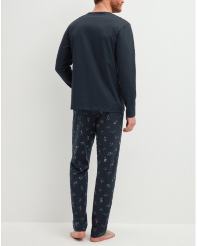 Pyjamas 100% cotton Calida Family & Friends (Dark Sapphire)