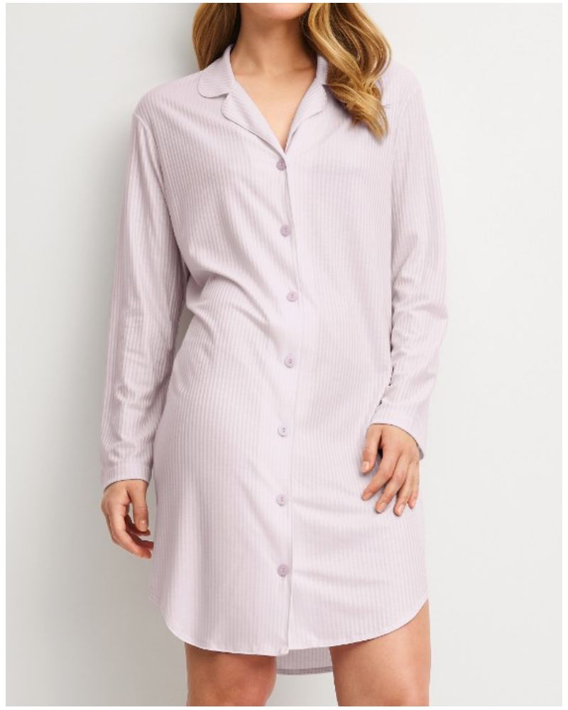 Nightdress Calida Striped Dreams (Orchid Rose)