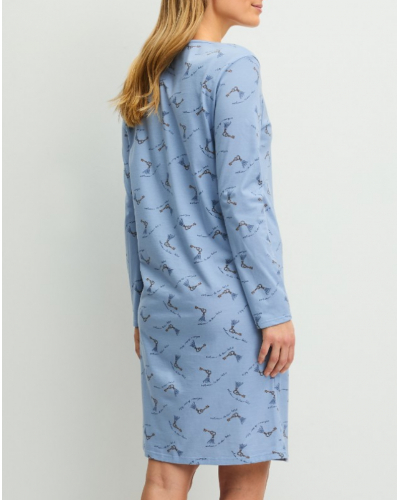 Nightdress Calida Hotel Nights 100% cotton (Dusty Grey)