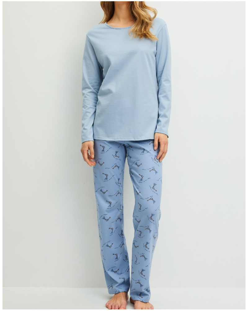 Pyjama Calida Hotel Nights 100% coton (Dusty Grey)