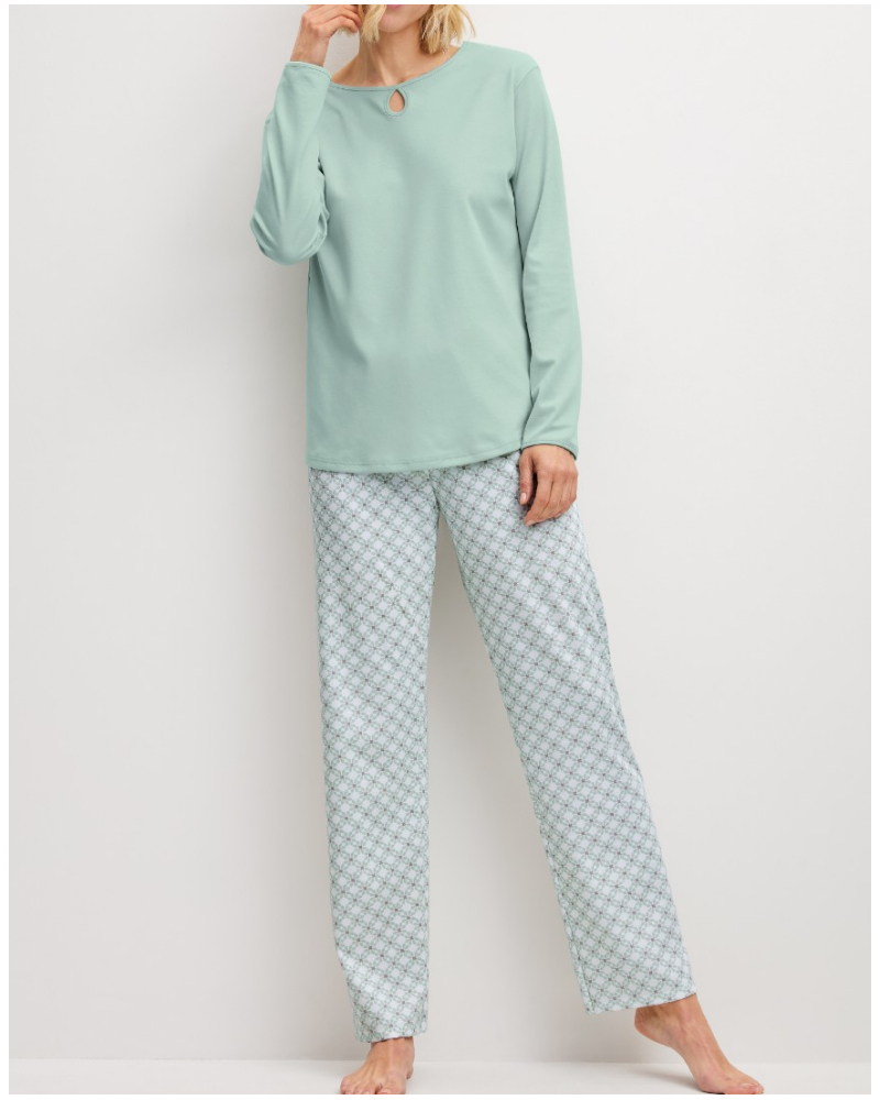 Pyjamas Calida Sweet Dreams 100% coton (Light Aqua)