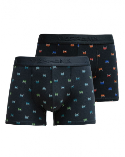 Lot de 2 boxers Massana coton (Imprimé voitures)