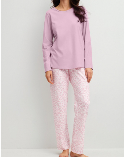 Pyjamas Calida Blooming Nights 100% cotton (Fragrant Lilac)