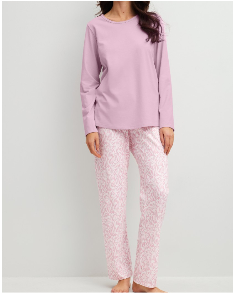 Pyjamas Calida Blooming Nights 100% cotton (Fragrant Lilac)