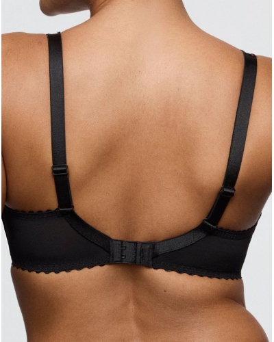 Sujetador plunge con media copa y acolchado Prima Donna Miyara (Floral Eclipse)