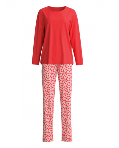 Long pyjamas Calida Fruity Dreams 100% cotton (Red Glow)