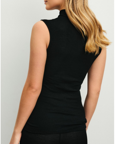Débardeur Laine & Soie Calida Silky Wool Glam (Noir)