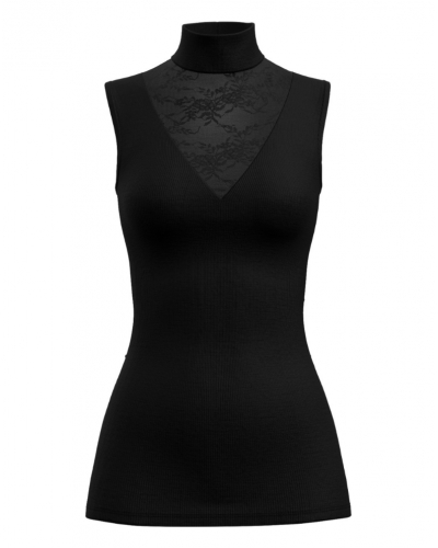 Débardeur Laine & Soie Calida Silky Wool Glam (Noir)