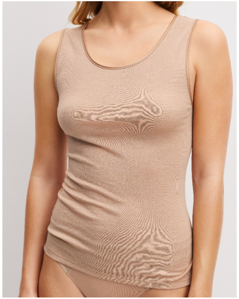 Débardeur Calida True Confidence Laine & Soie (Desert Brown)