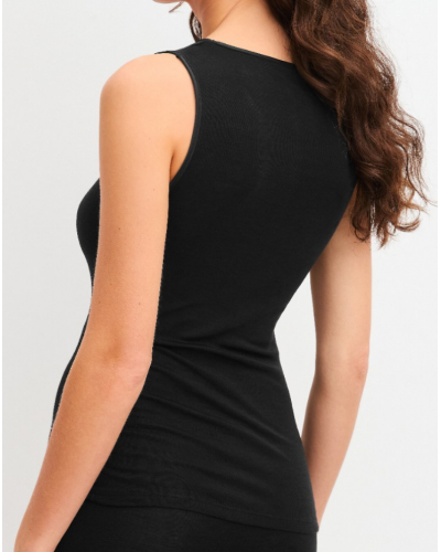 Tank tops Calida True Confidence Wool & Silk (WS Schwarz)