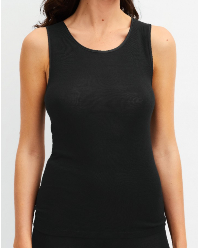 Camisetas tirantes Calida True Confidence Lana & Seda (WS Schwarz)
