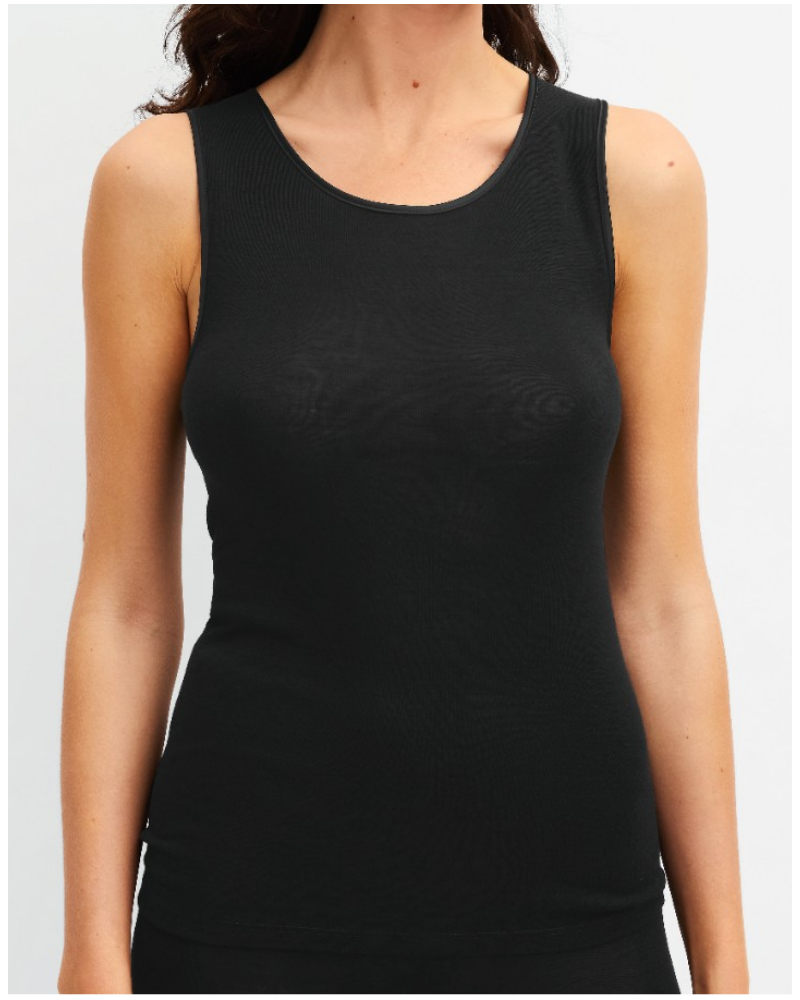 Camisetas tirantes Calida True Confidence Lana & Seda (WS Schwarz)