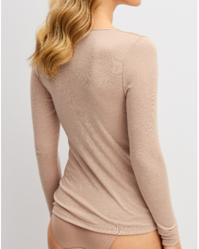 Top mangas largas Calida True Confidence Lana & Seda (Desert Brown)