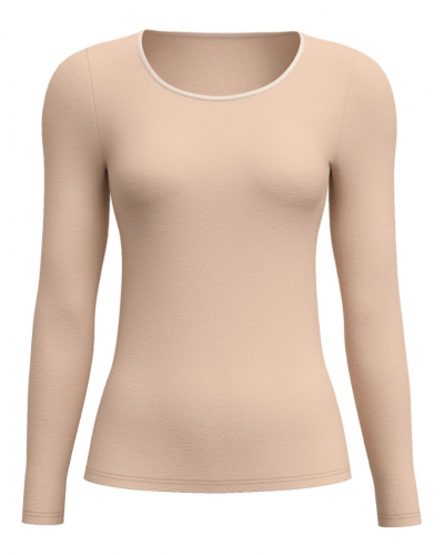 Top mangas largas Calida True Confidence Lana & Seda (Desert Brown)