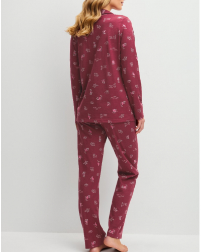 Pijama 100% algodón Calida Family & Friends (Mars Red)