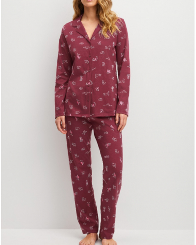Pyjama 100% coton Calida Family & Friends (Mars Red)