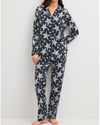 Pijama 100% algodón Calida Winter Dreams (Blue Night)