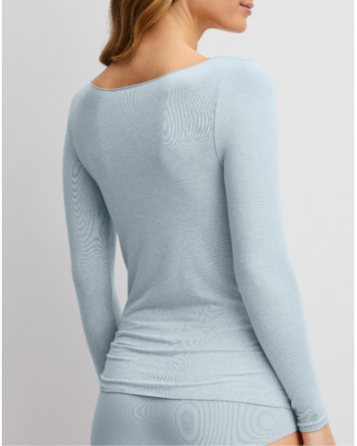 Long sleeves top Calida Second Skin Modal Cotton & Wool (Pearl Blue)