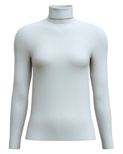 Blusa cuello alto Calida Second Skin Algodón Modal y Lana (Pearl Blue)