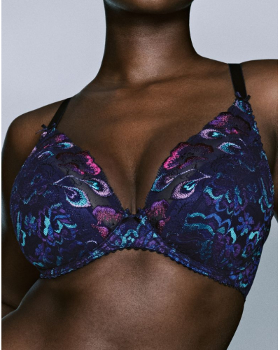 Sujetador plunge con media copa y acolchado Prima Donna San Angel (Waterblue)
