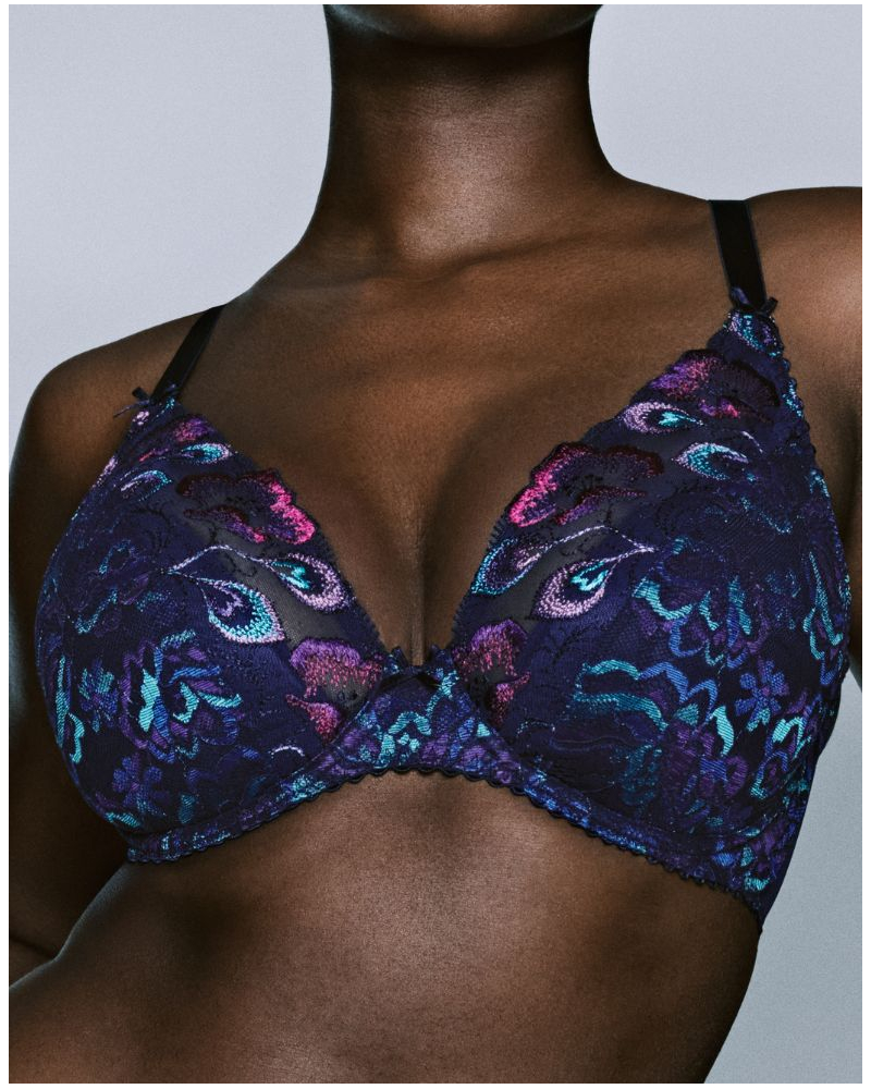 Sujetador plunge con media copa y acolchado Prima Donna San Angel (Waterblue)
