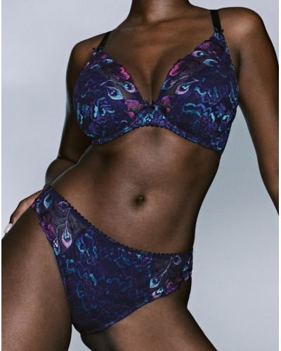Half-cup padded plunge bra Prima Donna San Angel (Waterblue)