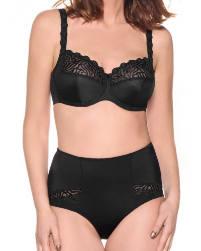 Sujetador 4 piezas con aros Louisa Bracq Burlesque (Negro)