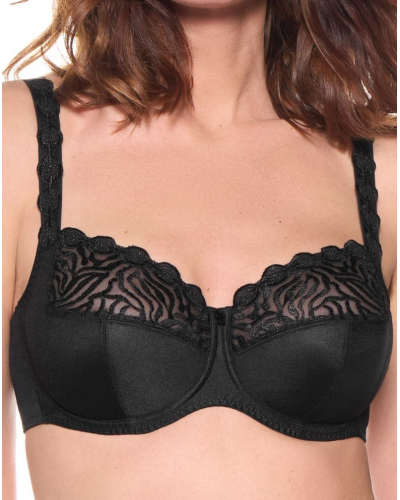 4 section underwired bra Louisa Bracq Burlesque (Black)