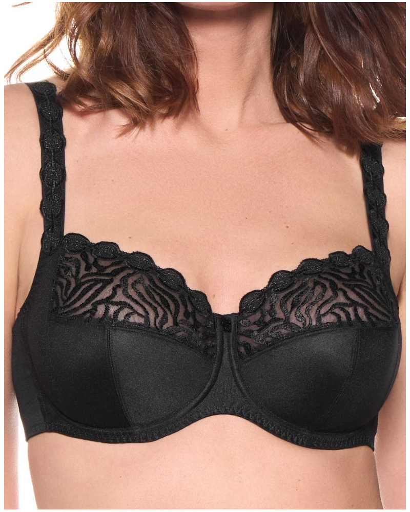 Sujetador 4 piezas con aros Louisa Bracq Burlesque (Negro)