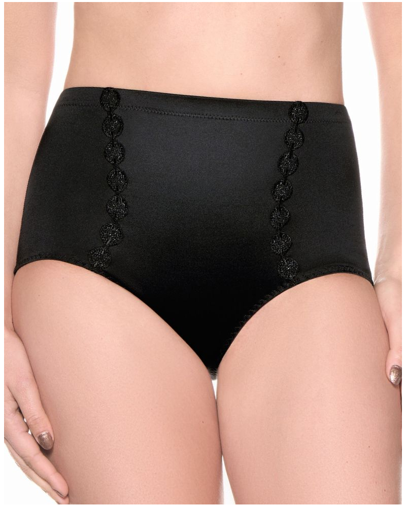 Braga cintura alta Louisa Bracq Burlesque (Negro)