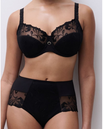 Bra enveloping underwired Chantelle Majestic (Black)