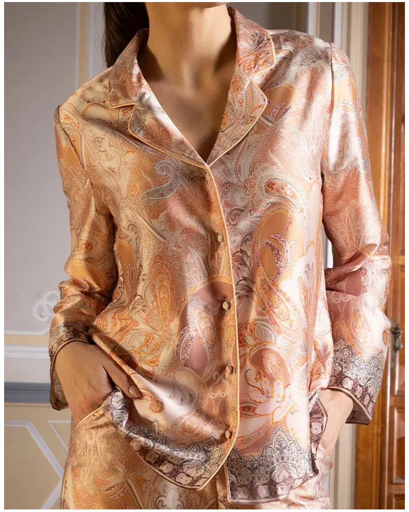 Chaqueta de pijama estampada Lise Charmel Voyage Splendeur (Charme Pêche)