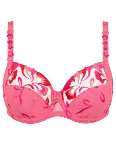 Bra enveloping underwired Chantelle Majestic (Flamboyant Pink)