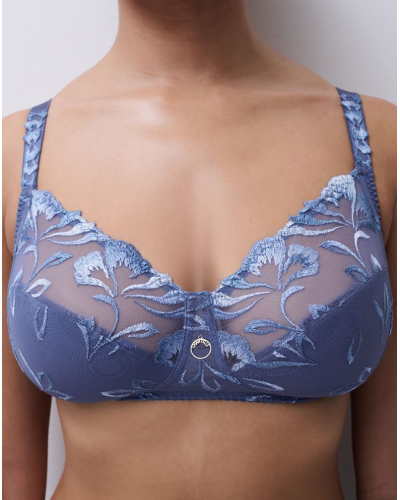 Sujetador sin aros Chantelle Majestic (Bleu Sea)