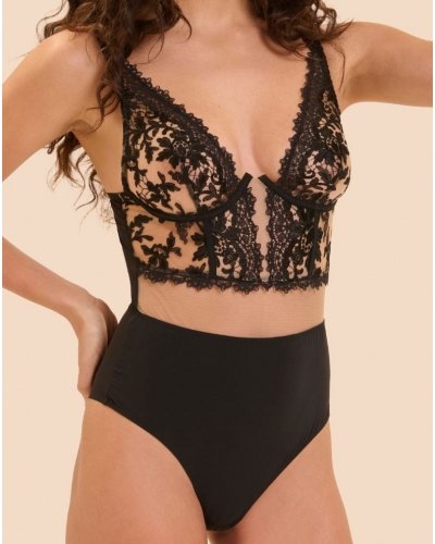 Body con aros Simone Pérèle Fantasme (Light Tattoo)