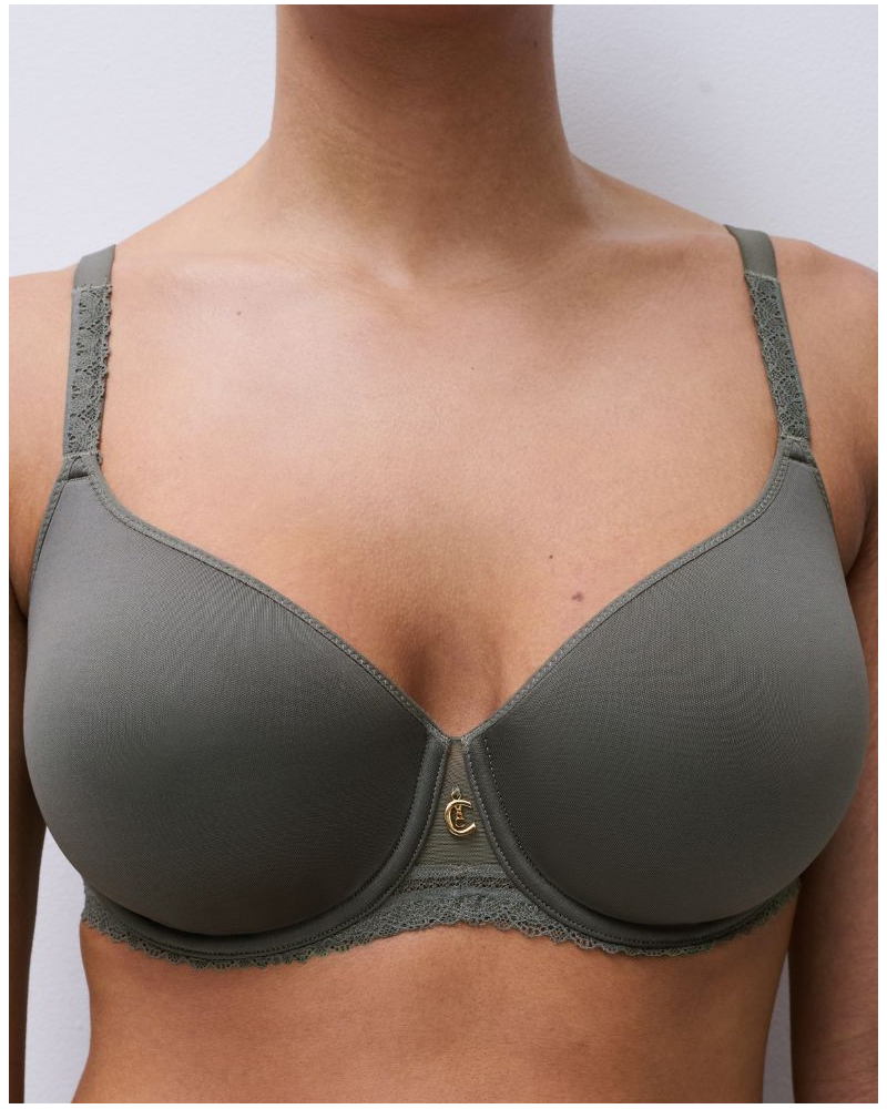 Soutien-gorge armatures enveloppant Chantelle Romance (Vert Argile)