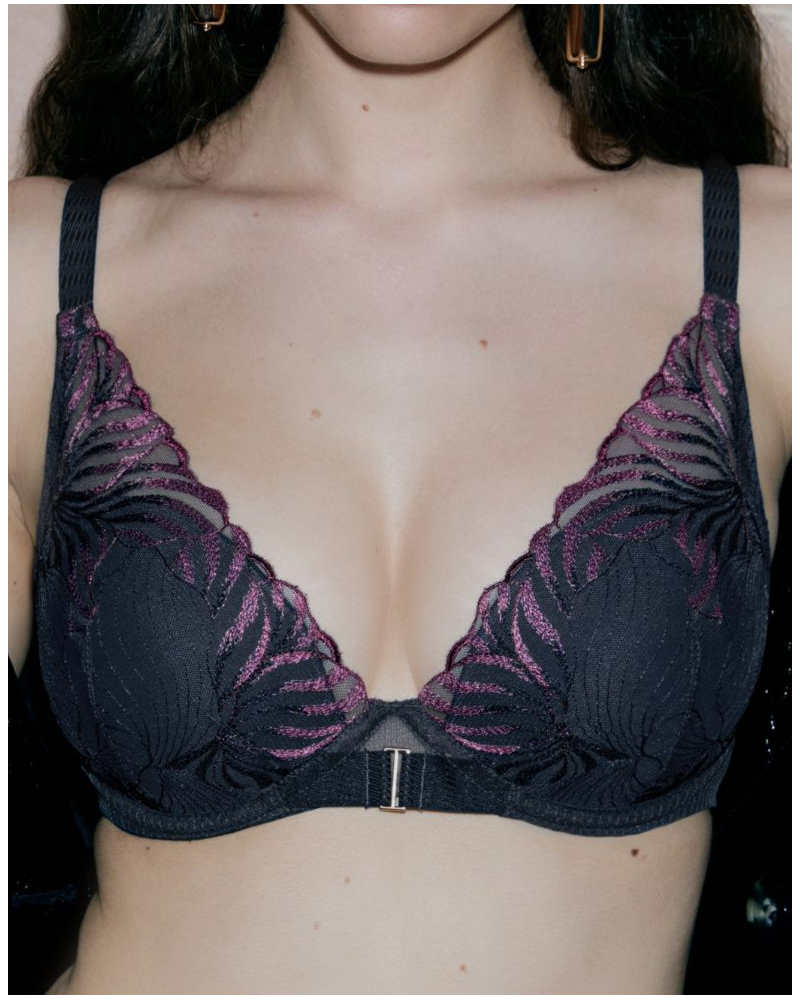 Padded plunge bra Chantelle Legend (Ocean Aurora)