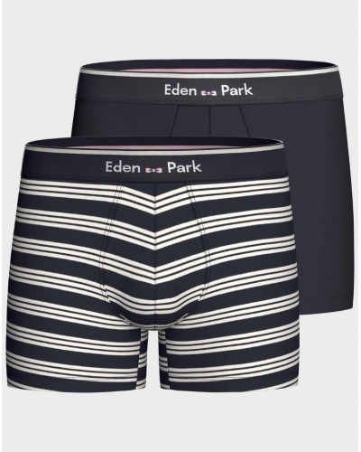Lote de 2 shortys de algodón Eden Park H95 (GN182)
