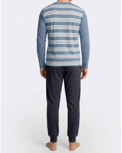 Pyjama long 100% Coton Eden Park H95 (BL058)