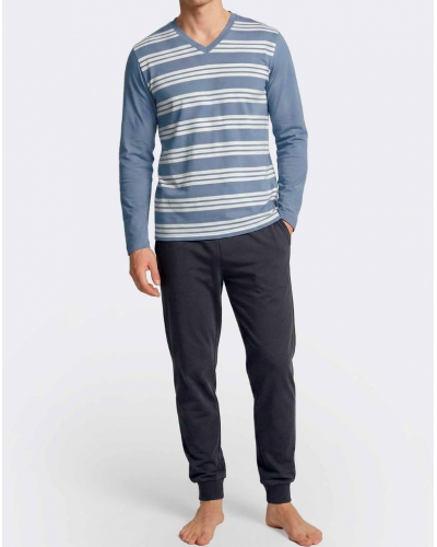 100% Cotton Long Pyjamas Eden Park H95 (BL058)